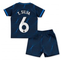 Chelsea Thiago Silva #6 Gostujuci Dres za djecu 2023-24 Kratak Rukav (+ Kratke hlače)